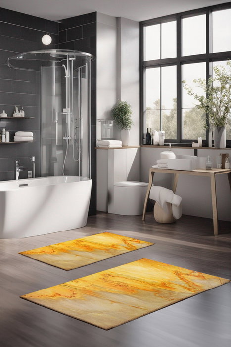 Mijölnir Juego de alfombrillas de baño CT-5037 de 2 piezas Multicolor Mijölnir Juego de alfombrillas de baño CT-5037 de 2 piezas Multicolor